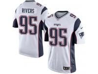 Men's Limited Derek Rivers #95 Nike White Road Jersey - NFL New England Patriots