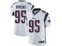 Men's Limited Derek Rivers #95 Nike White Road Jersey - NFL New England Patriots Vapor Untouchable