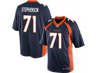 Men's Limited Donald Stephenson Navy Blue Jersey Alternate #71 NFL Denver Broncos Nike