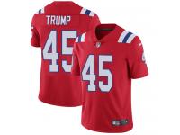 Men's Limited Donald Trump #45 Nike Red Alternate Jersey - NFL New England Patriots Vapor Untouchable