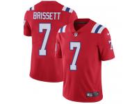 Men's Limited Jacoby Brissett #7 Nike Red Alternate Jersey - NFL New England Patriots Vapor Untouchable