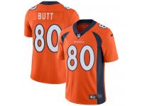 Men's Limited Jake Butt #80 Nike Orange Home Jersey - NFL Denver Broncos Vapor Untouchable