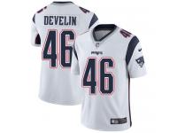 Men's Limited James Develin #46 Nike White Road Jersey - NFL New England Patriots Vapor Untouchable