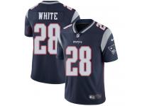 Men's Limited James White #28 Nike Navy Blue Home Jersey - NFL New England Patriots Vapor Untouchable