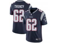 Men's Limited Joe Thuney #62 Nike Navy Blue Home Jersey - NFL New England Patriots Vapor Untouchable