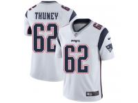 Men's Limited Joe Thuney #62 Nike White Road Jersey - NFL New England Patriots Vapor Untouchable