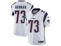 Men's Limited John Hannah #73 Nike White Road Jersey - NFL New England Patriots Vapor Untouchable