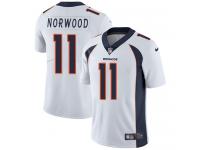 Men's Limited Jordan Norwood #11 Nike White Road Jersey - NFL Denver Broncos Vapor Untouchable