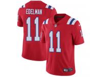 Men's Limited Julian Edelman #11 Nike Red Alternate Jersey - NFL New England Patriots Vapor Untouchable