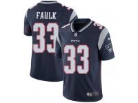 Men's Limited Kevin Faulk #33 Nike Navy Blue Home Jersey - NFL New England Patriots Vapor Untouchable