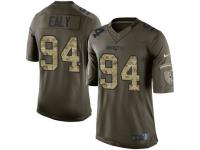 Men's Limited Kony Ealy #94 Nike Green Jersey - NFL New England Patriots Salute to Service