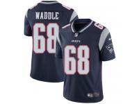 Men's Limited LaAdrian Waddle #68 Nike Navy Blue Home Jersey - NFL New England Patriots Vapor Untouchable