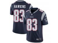 Men's Limited Lavelle Hawkins #83 Nike Navy Blue Home Jersey - NFL New England Patriots Vapor Untouchable