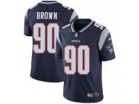 Men's Limited Malcom Brown #90 Nike Navy Blue Home Jersey - NFL New England Patriots Vapor Untouchable