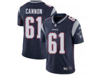 Men's Limited Marcus Cannon #61 Nike Navy Blue Home Jersey - NFL New England Patriots Vapor Untouchable