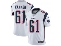 Men's Limited Marcus Cannon #61 Nike White Road Jersey - NFL New England Patriots Vapor Untouchable