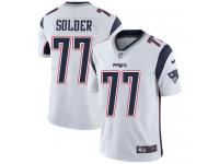 Men's Limited Nate Solder #77 Nike White Road Jersey - NFL New England Patriots Vapor Untouchable