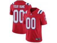 Men's Limited Nike Red Alternate Jersey - NFL New England Patriots Customized Vapor Untouchable