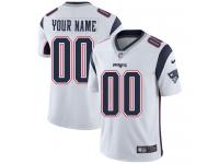 Men's Limited Nike White Road Jersey - NFL New England Patriots Customized Vapor Untouchable