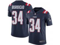 Men's Limited Rex Burkhead #34 Nike Navy Blue Jersey - NFL New England Patriots Rush