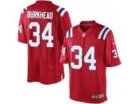 Men's Limited Rex Burkhead #34 Nike Red Alternate Jersey - NFL New England Patriots