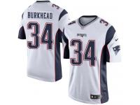 Men's Limited Rex Burkhead #34 Nike White Road Jersey - NFL New England Patriots