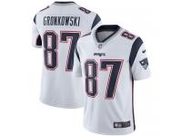 Men's Limited Rob Gronkowski #87 Nike White Road Jersey - NFL New England Patriots Vapor Untouchable