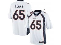 Men's Limited Ronald Leary #65 Nike White Road Jersey - NFL Denver Broncos