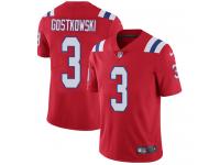 Men's Limited Stephen Gostkowski #3 Nike Red Alternate Jersey - NFL New England Patriots Vapor Untouchable