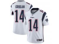 Men's Limited Steve Grogan #14 Nike White Road Jersey - NFL New England Patriots Vapor Untouchable