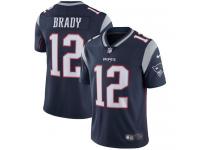 Men's Limited Tom Brady #12 Nike Navy Blue Home Jersey - NFL New England Patriots Vapor Untouchable