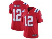 Men's Limited Tom Brady #12 Nike Red Alternate Jersey - NFL New England Patriots Vapor Untouchable