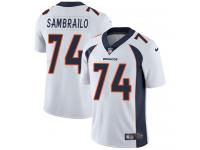 Men's Limited Ty Sambrailo #74 Nike White Road Jersey - NFL Denver Broncos Vapor Untouchable