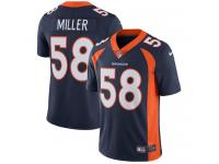 Men's Limited Von Miller #58 Nike Navy Blue Alternate Jersey - NFL Denver Broncos Vapor Untouchable