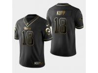 Men's Los Angeles Rams #18 Cooper Kupp Golden Edition Vapor Untouchable Limited Jersey - Black
