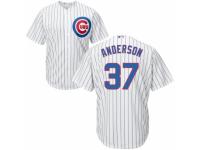 Men's Majestic Chicago Cubs #37 Brett Anderson White Home Cool Base MLB Jersey