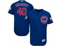 Men's Majestic Chicago Cubs #40 Willson Contreras Royal Blue Alternate Flexbase Authentic Collection MLB Jersey