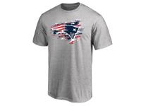 Men's New England Patriots NFL Pro Line Heathered Gray True Color T-Shirt