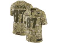 Men's New England Patriots Rob Gronkowski Nike Camo Salute To Service Jersey