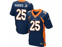 Men's Nike Denver Broncos #25 Chris Harris Jr Elite Navy Blue Alternate NFL Jersey