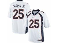 Men's Nike Denver Broncos #25 Chris Harris Jr Limited White NFL Jersey