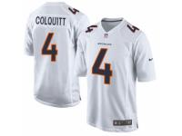 Men's Nike Denver Broncos #4 Britton Colquitt Game White Event NFL Jersey