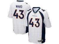 Men's Nike Denver Broncos 43 TJ Ward Game White NFL Jersey