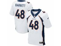 Men's Nike Denver Broncos #48 Shaquil Barrett Elite White NFL Jersey