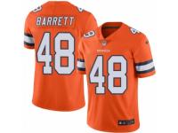 Men's Nike Denver Broncos #48 Shaquil Barrett Limited Orange Rush NFL Jersey