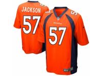 Men's Nike Denver Broncos 57 Tom Jackson Game Orange Team Color NFL Jersey