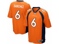 Men's Nike Denver Broncos #6 Mark Sanchez Game Orange Team Color NFL Jersey