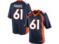 Men's Nike Denver Broncos #61 Matt Paradis Limited Navy Blue Alternate NFL Jersey