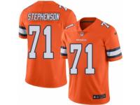 Men's Nike Denver Broncos #71 Donald Stephenson Limited Orange Rush NFL Jersey