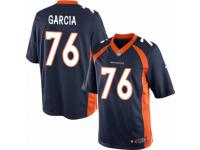 Men's Nike Denver Broncos #76 Max Garcia Limited Navy Blue Alternate NFL Jersey